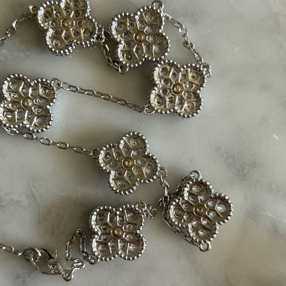 Check out my closet for other listings! 10 motif silver & crystal neckla… - Picture 4 of 4